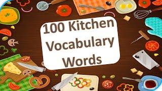 100 Kitchen Utensils Vocabulary Words With Pictures | Kitchenware | English Vocabulary |