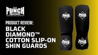 Black Diamond™ Cotton Slip-On Shin Guards from Punch Equipment®
