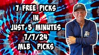 MLB Best Bets for Today Picks & Predictions Sunday 7/7/24 | 7 Picks in 5 Minutes