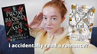 i accidentally read a romance book? | From Blood and Ash READING VLOG