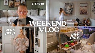 WEEKEND VLOG | girly dates, eras tour prep & new PR goodies!!