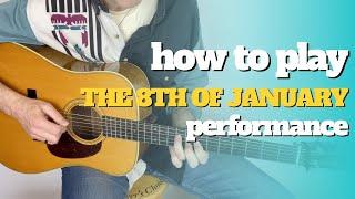 The Eighth of January  | Guitar Lesson (Performance) | Flatpicking Experience