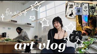 art vlog  finals week! as a college art student