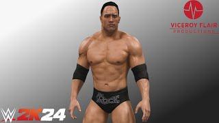 WWE 2K24 - The Rock '01 Updated Model Review