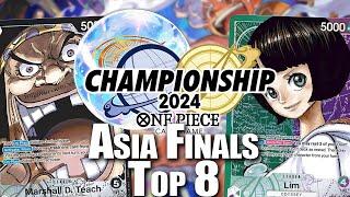 [OP010] OP09 Lim vs. OP09 Blackbeard || Asia Finals Top 8 || One Piece Trading Card Game