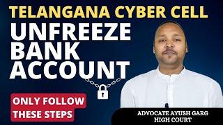 Bank Account Freeze by Telangana Cyber Crime Cell | Unfreeze Bank Account by Telangana Cyber Cell