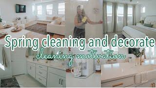 NEW  2024 SPRING CLEAN AND DECORATE || CLEANING MOTIVATION || SPRING DECOR 2024