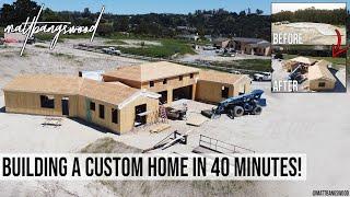 Building A Custom Home in 40 Minutes: A Construction Time-Lapse
