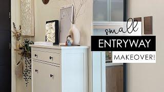 SMALL ENTRYWAY MAKEOVER (DIY, IKEA & STORAGE IDEAS)