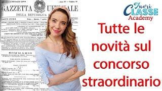 Concorso straordinario 2020: tutte le novità