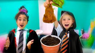 Nastya and Eva in the Magic and unusual school for kids