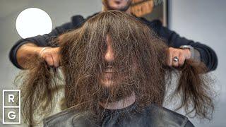 10 YEARS of Long Hair Gets CUT OFF!  HUGE Haircut Transformation