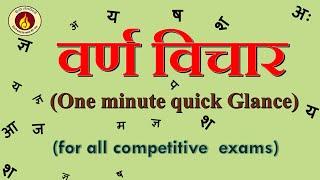 वर्ण विचार || हिन्दी वर्णमाला || वर्णों के प्रकार || हिन्दी व्याकरण || हिन्दी भाषा ज्ञान