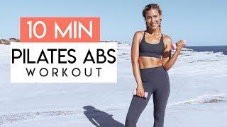 ABS ON FIRE  10 Minute Mat Pilates Abs Workout