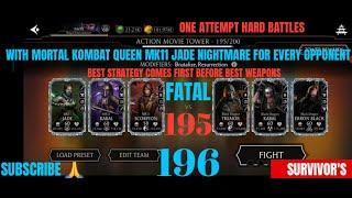 HARD BATTLES 195,196 FATAL ACTION MOVIE TOWER WITH MK11, MORTAL KOMBAT MOBILE, MK MOBILE GAMING