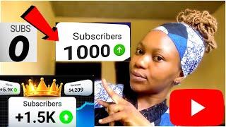 How to Get 1,000 YouTube Subscribers (FAST)