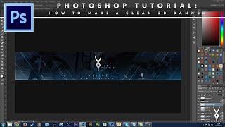 Adobe Photoshop Tutorial: How To Make A Clean 2D Banner by @YLLiBzify