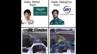 Is Sebastian Vettel Kazuki Nakajima? F1