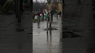 Houston Station, Dublin. protesters were removed from train station. Ireland for the Irish 