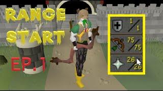 The Ultimate Pure Account Building Guide - EP #1 - Range Only (OSRS)