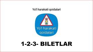 IMTIHON SAVOLLARI 1 2 3 biletlar