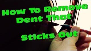 How To Remove a Dent In a Car That Sticks Out #PDR