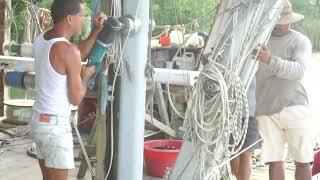 Installing a mast and tuning sailboat rigging