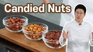 Delicious Candied Nuts | Great snacks and pastry decorations