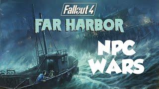 Fallout 4 NPC Wars! Legendary Venomous Angler vs. Legendary Deathskull Radscorpion!  FAR HARBOR DLC