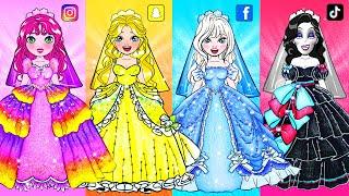 DIY Paper Dolls & Crafts - Social Network Bride Need To Makeover - Barbie Wedding Handmade