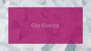 Ella Reese - appearance