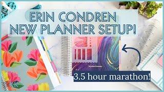 Erin Condren New Planner Setup MARATHON Frankenplanning, Setting Up 7x9 Compact Vertical LifePlanner