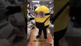 REDBROKOLY.COM Mascot Costume - A giant minions full body mascot costume for adult