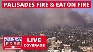 Pacific Palisades Fire in LA - LIVE Breaking News Coverage