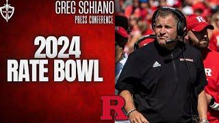 Greg Schiano talks 2024 Rate Bowl Matchup versus Kansas State -- #Rutgers Scarlet Knights Football