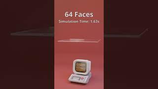 Retro computer vs Cloth Simulation | Satisfying 3D Animation