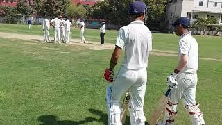 MatchDay DAV College Lajpat Nager New Delhi.  play 2 balls 4 runs last over tha