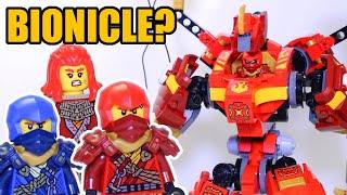 BIONICLE Fans will LOVE This Ninjago Set! Kai's Climber Mech Review!