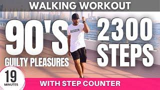 90's Workout | 2300 Steps in 19 minutes | Steps at home