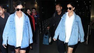 Deepika Padukone SPOTTED In casuals at the Airport | BiscootTv