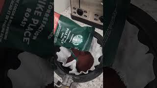 Brewing Starbucks Pike Place Coffee #coffee #tasty #coffeeholics