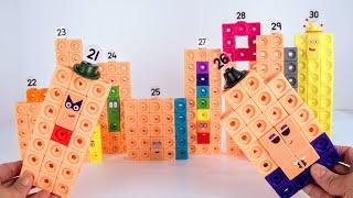 Let's Build Numberblocks 21-30 MathLink Cubes