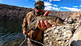 Winter Trout Fishing With Spoons Pleasant Valley Reservoir Eastern Sierra