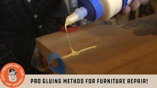 Pro Gluing Method For Furniture Repair!