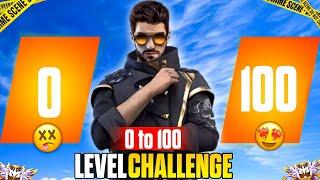 01 TO 100 LEVEL CHALLENGE IN GARENA FREE FIRE SOLO RANK PUSHING |