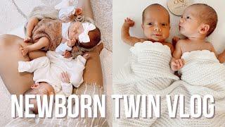 FIRST MONTH WITH NEWBORN TWINS | VLOG | heather fern