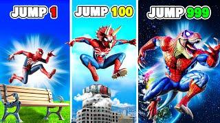 Spiderman Upgrades into a Different DINO with Every Jump