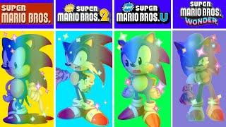 Evolution of Sonic Super Stars Dying in Super Mario Bros Games (1985-2024)