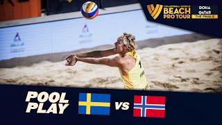 Åhman/Hellvig vs. Mol, A./Sørum, C. - Pool Play Highlights | Doha Finals 2024 #BeachProTour