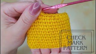 Crochet Check Mark Pattern. Detailed Crochet Pattern Tutorial